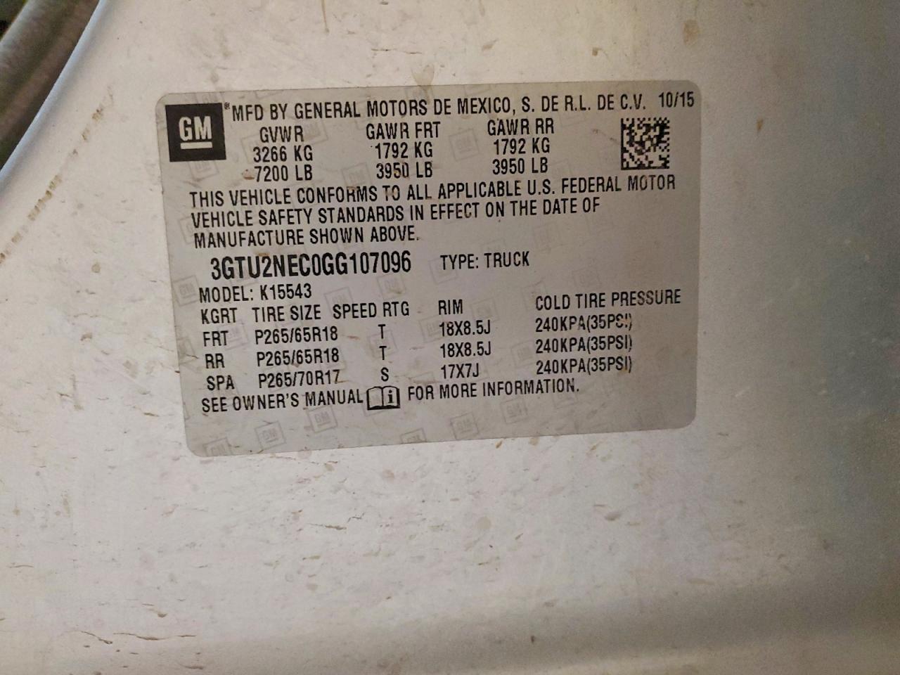 2016 GMC Sierra K1500 SLT