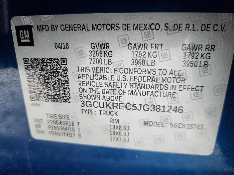 2018 Chevrolet Silverado K1500 LT