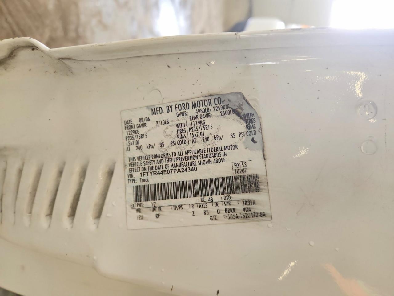 2007 Ford Ranger Super cab