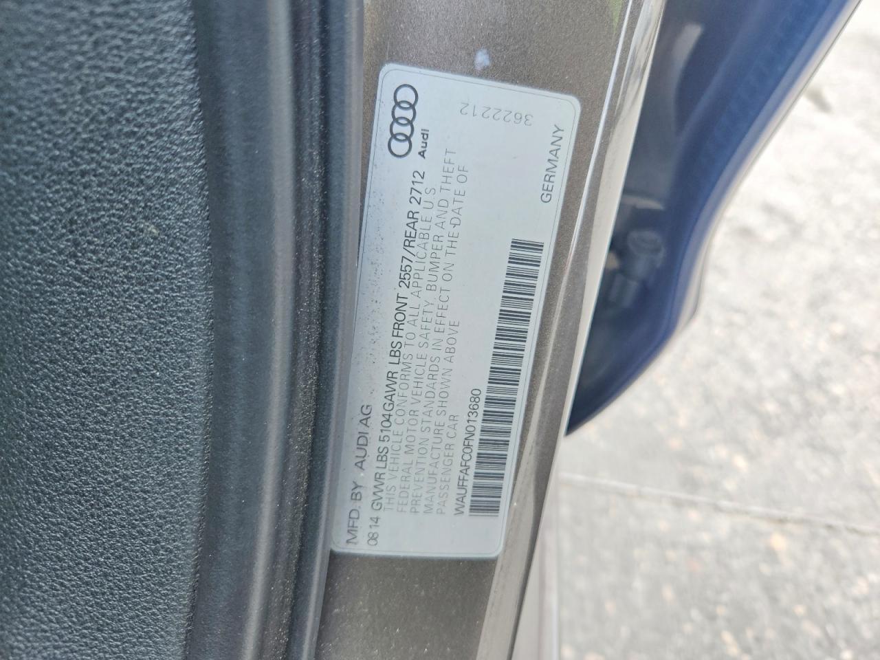 2015 Audi A6 Premium
