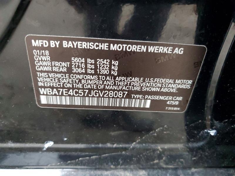 2018 BMW 740 xi
