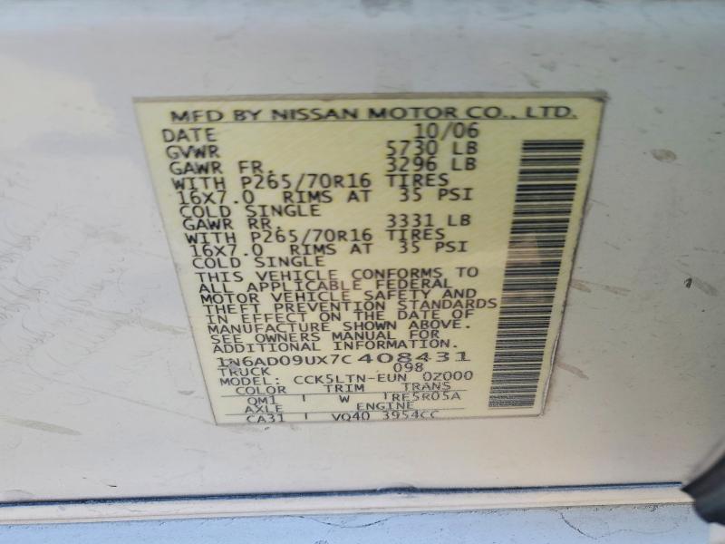2007 Nissan Frontier