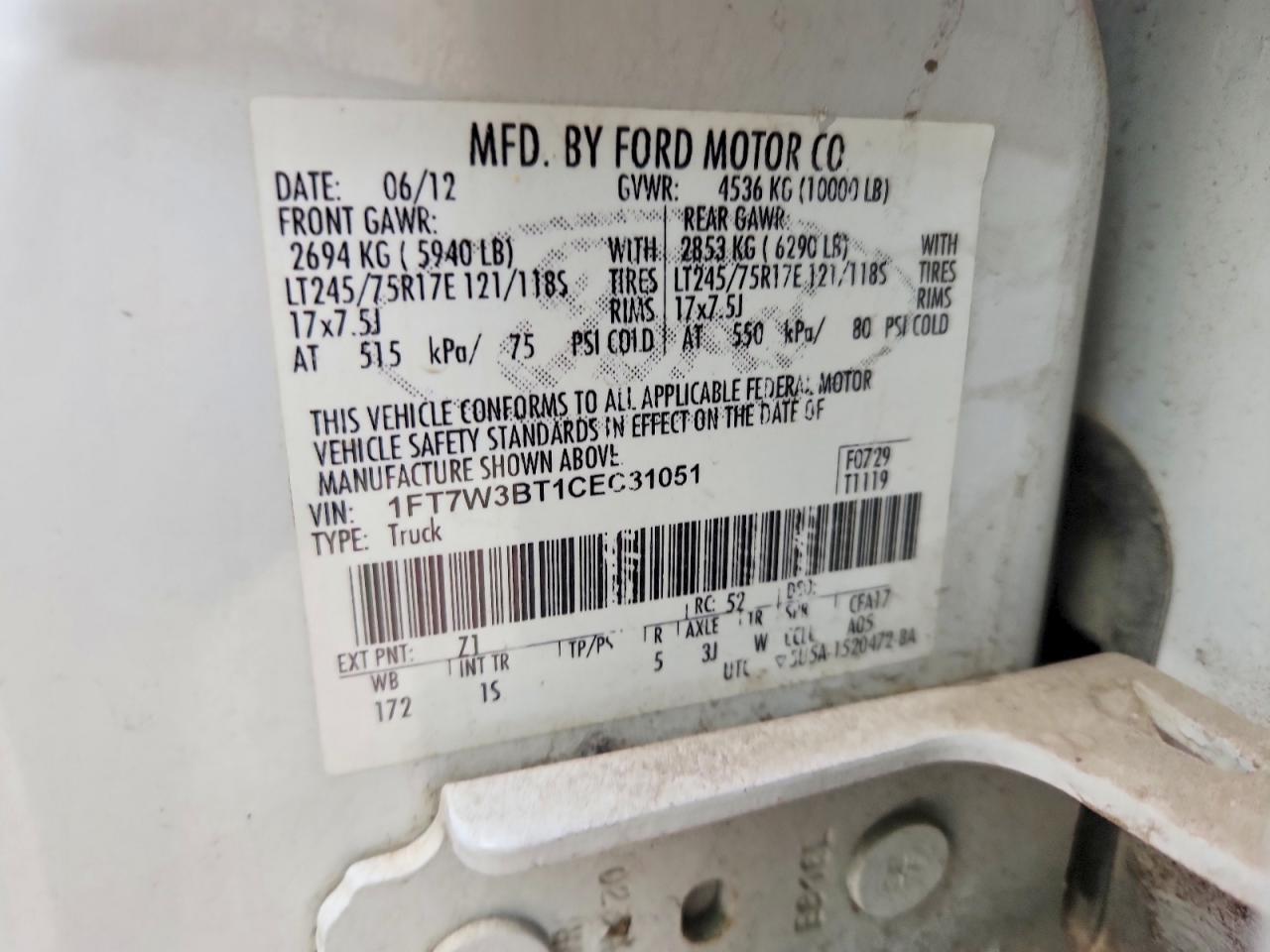 2012 Ford F350 Super Duty