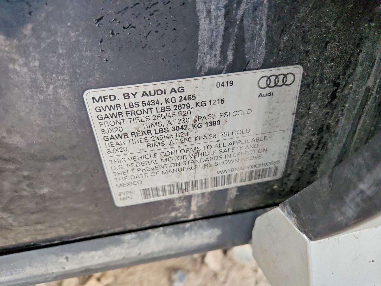 2019 Audi Q5 Premium Plus