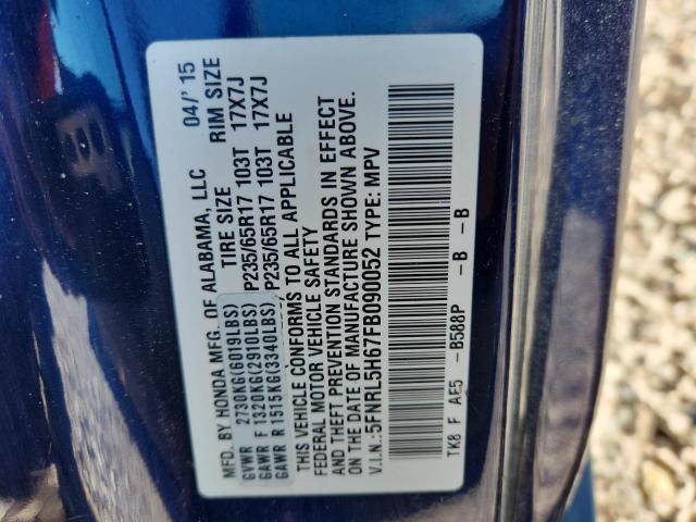 2015 Honda Odyssey exl