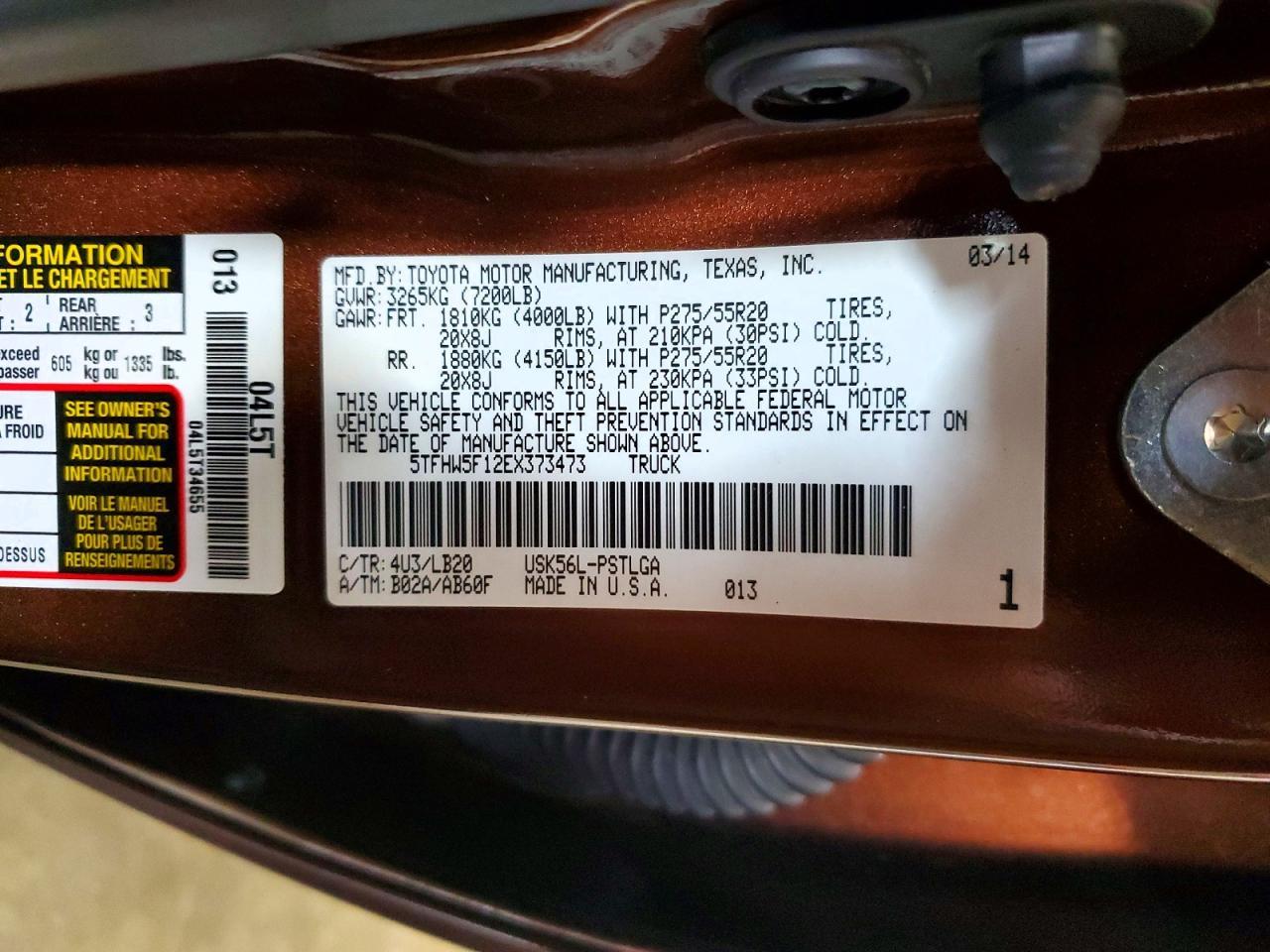 2014 Toyota Tundra Limited