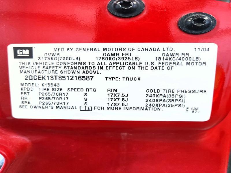2005 Chevrolet Silverado K1500