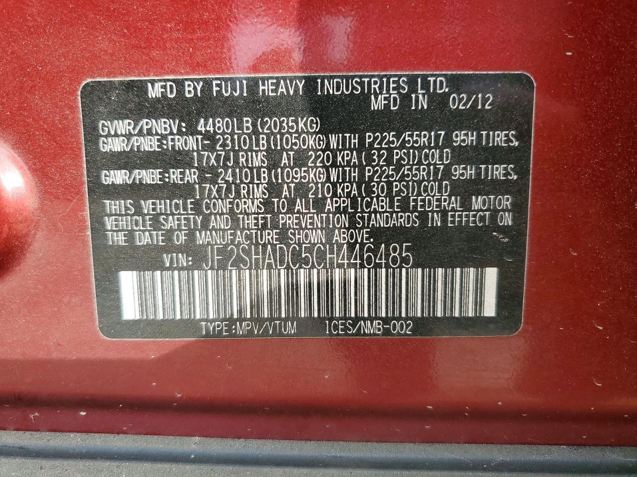 2012 Subaru Forester 2.5x Premium