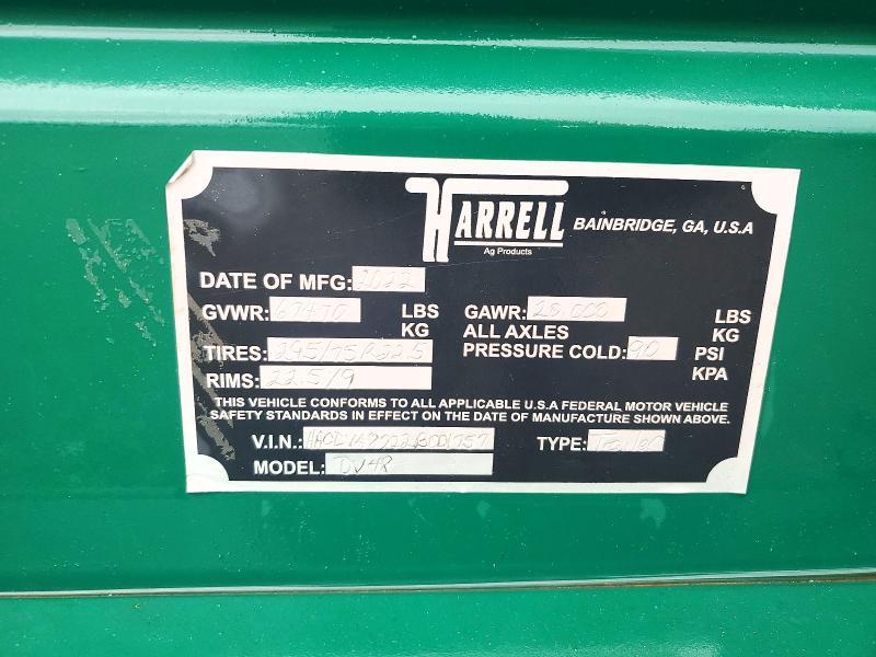 2022 Other 2022 Harrell DV48 Walking Floor Trailer