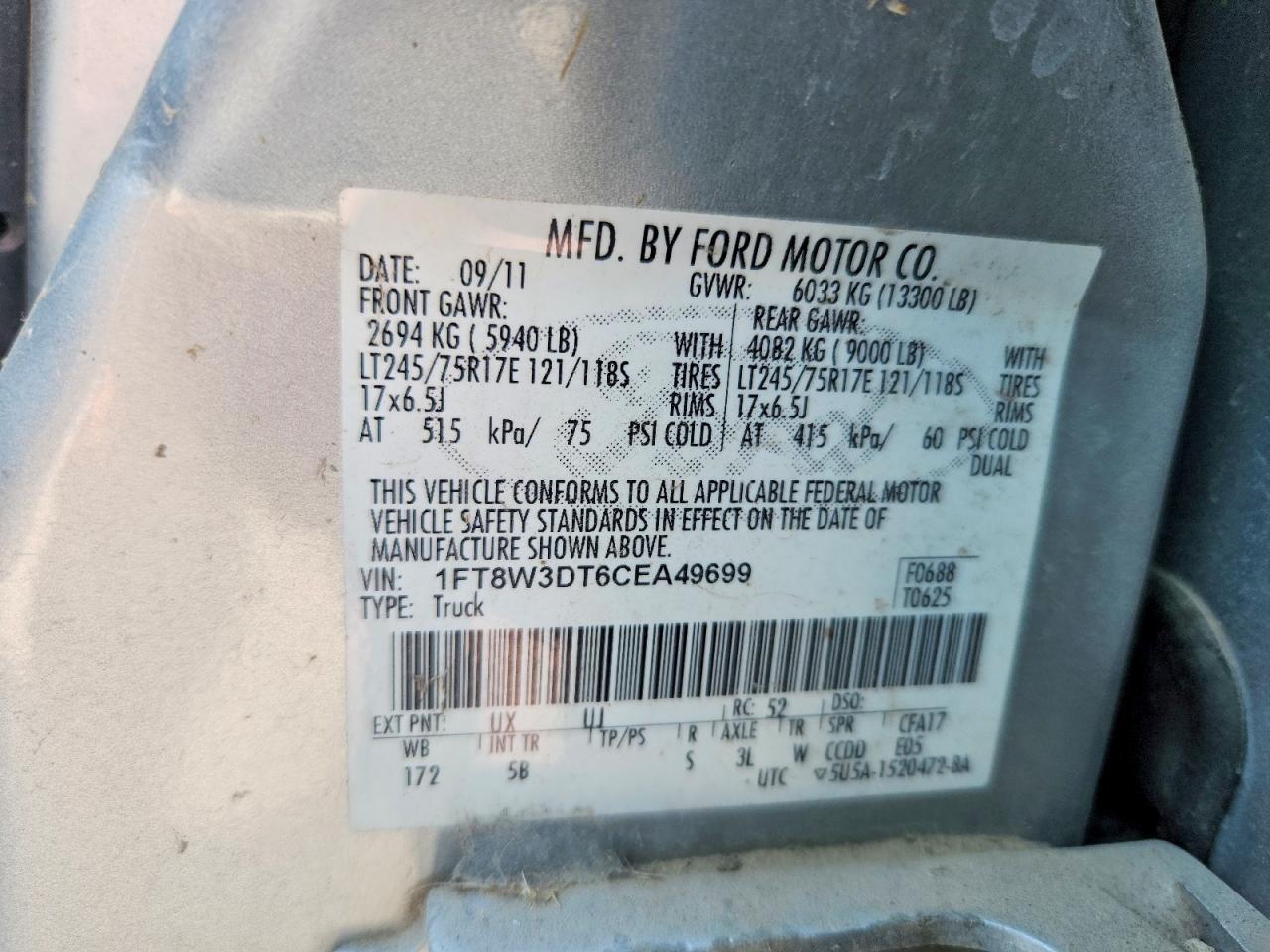 2012 Ford F350 Super Duty