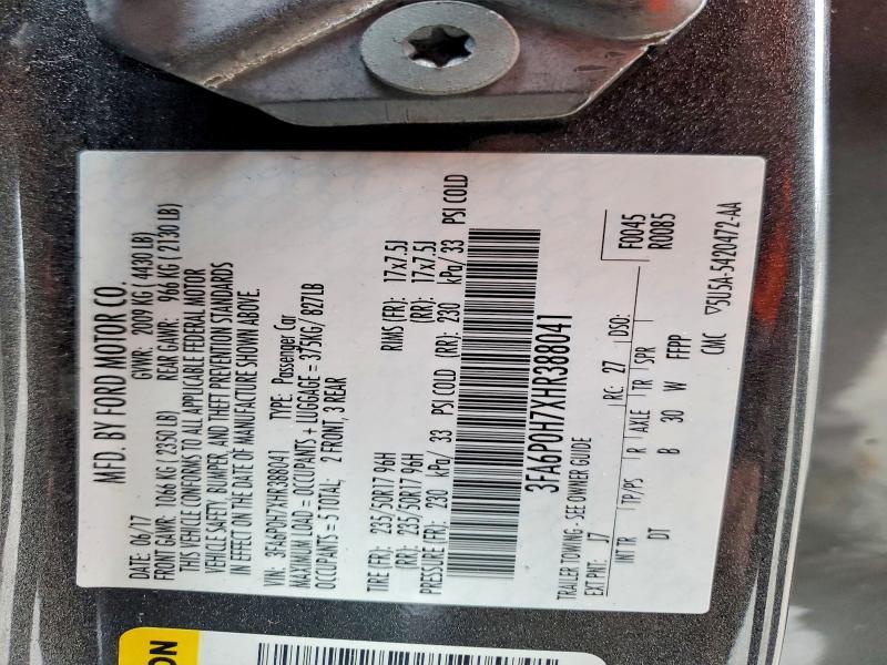 2017 Ford Fusion se