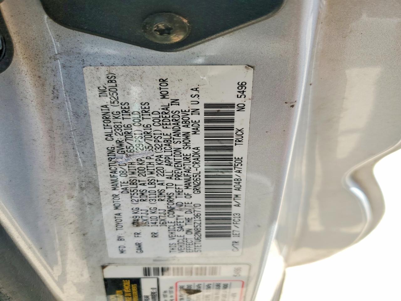 2005 Toyota Tacoma Prerunner V6
