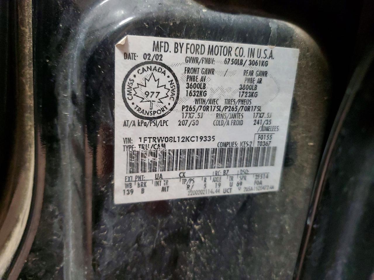 2002 Ford F150 Supercrew
