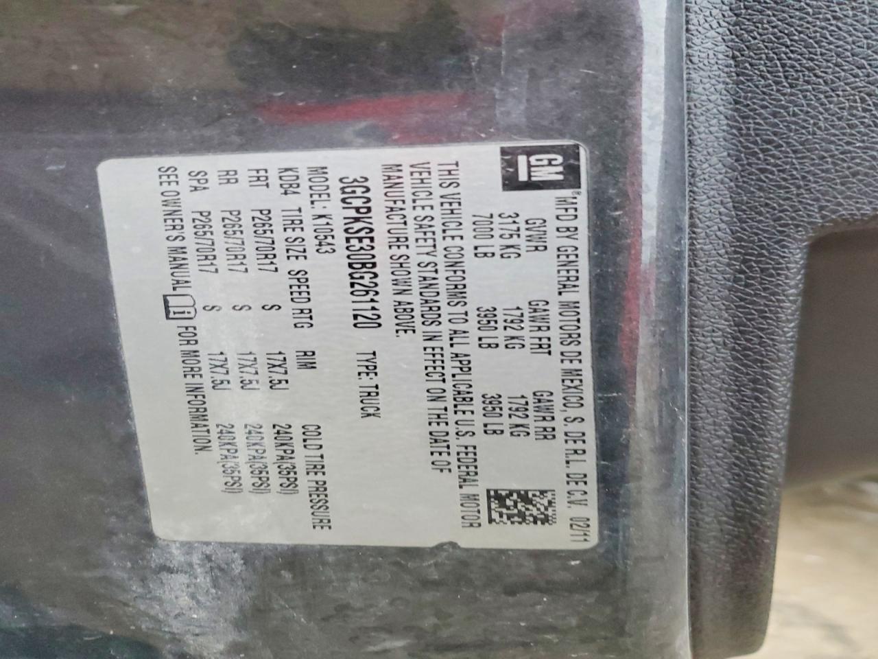 2011 Chevrolet Silverado K1500 LT