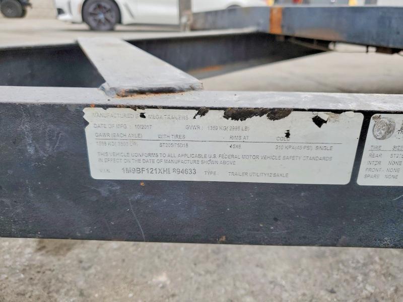 2017 Mgat 2017 Mega Utility Trailer