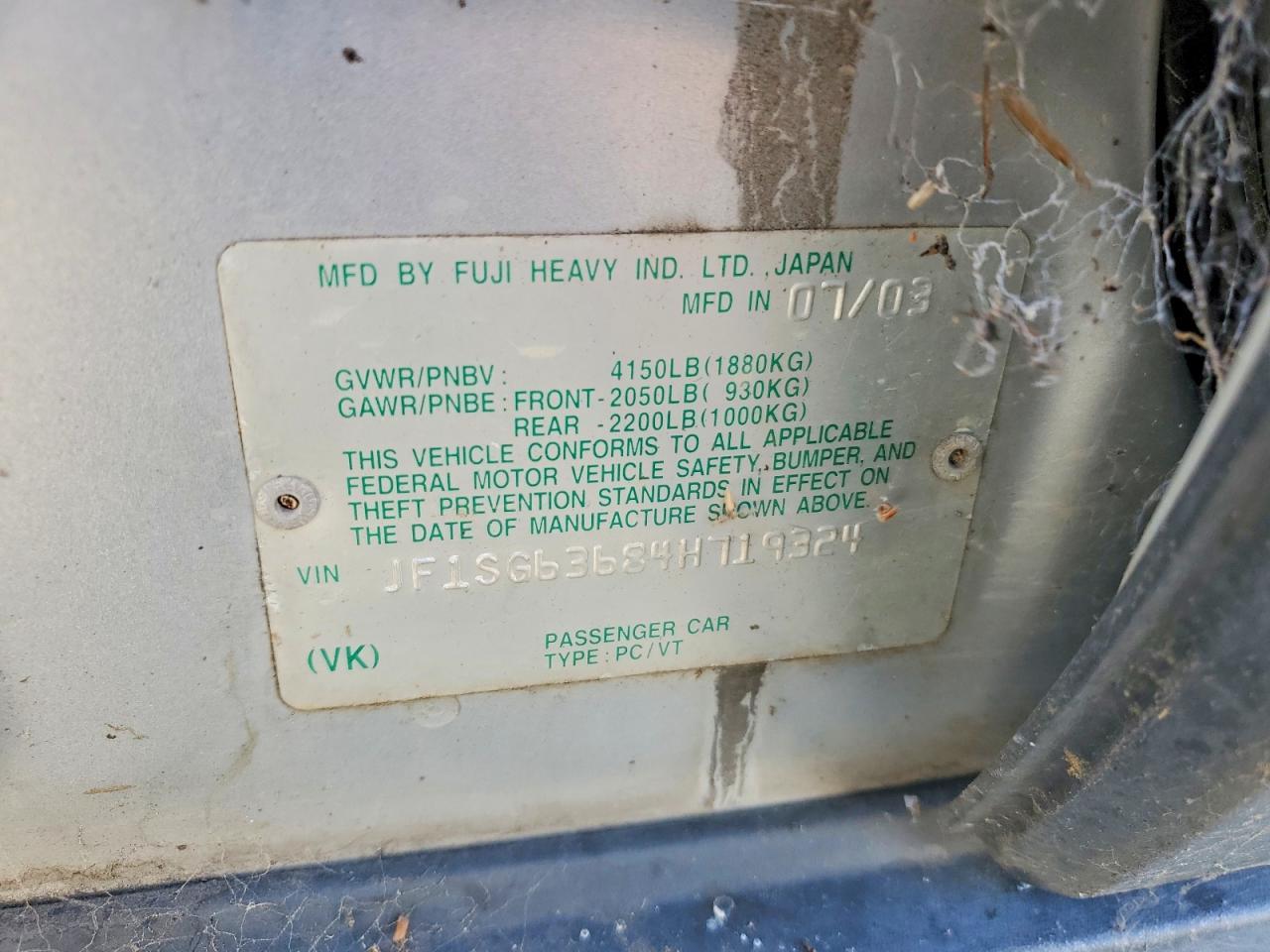 2004 Subaru Forester 2.5x