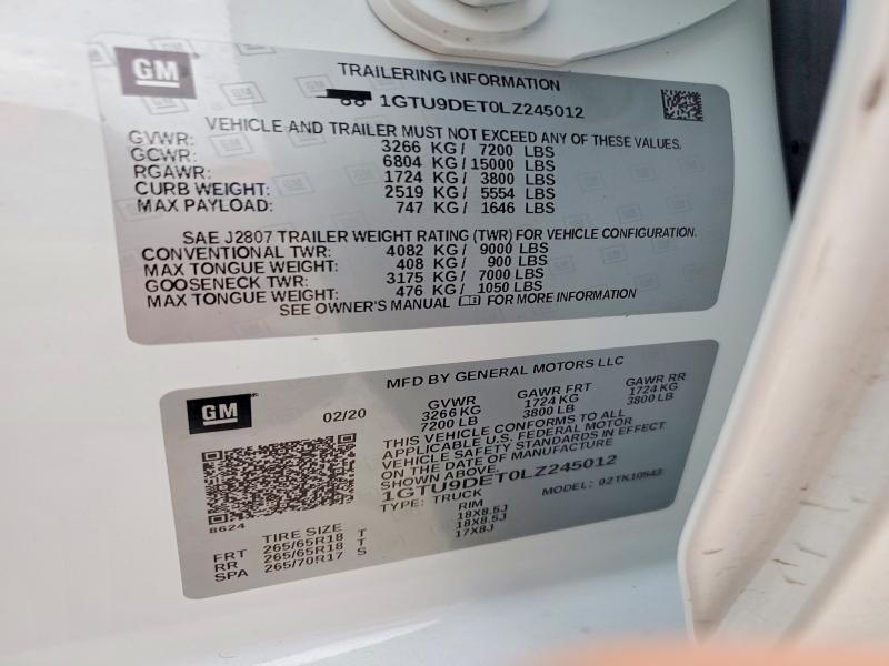2020 GMC Sierra K1500 SLT