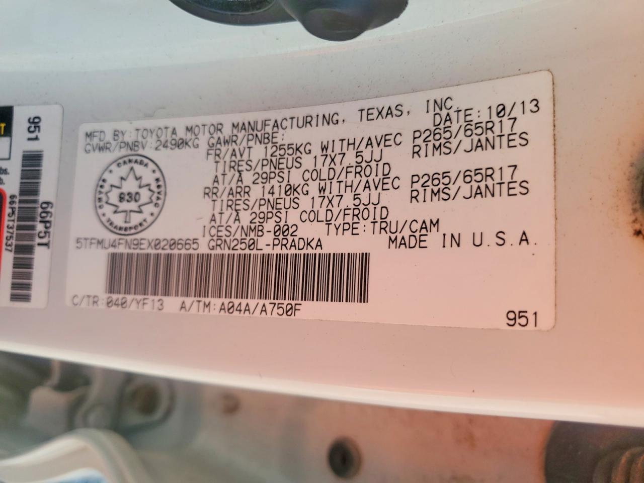 2014 Toyota Tacoma V6