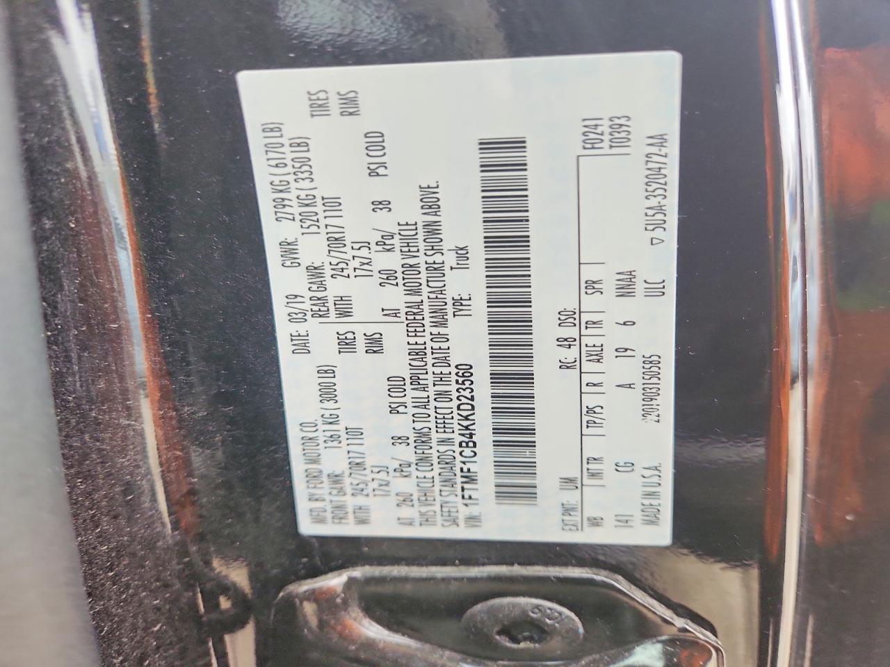 2019 Ford F150