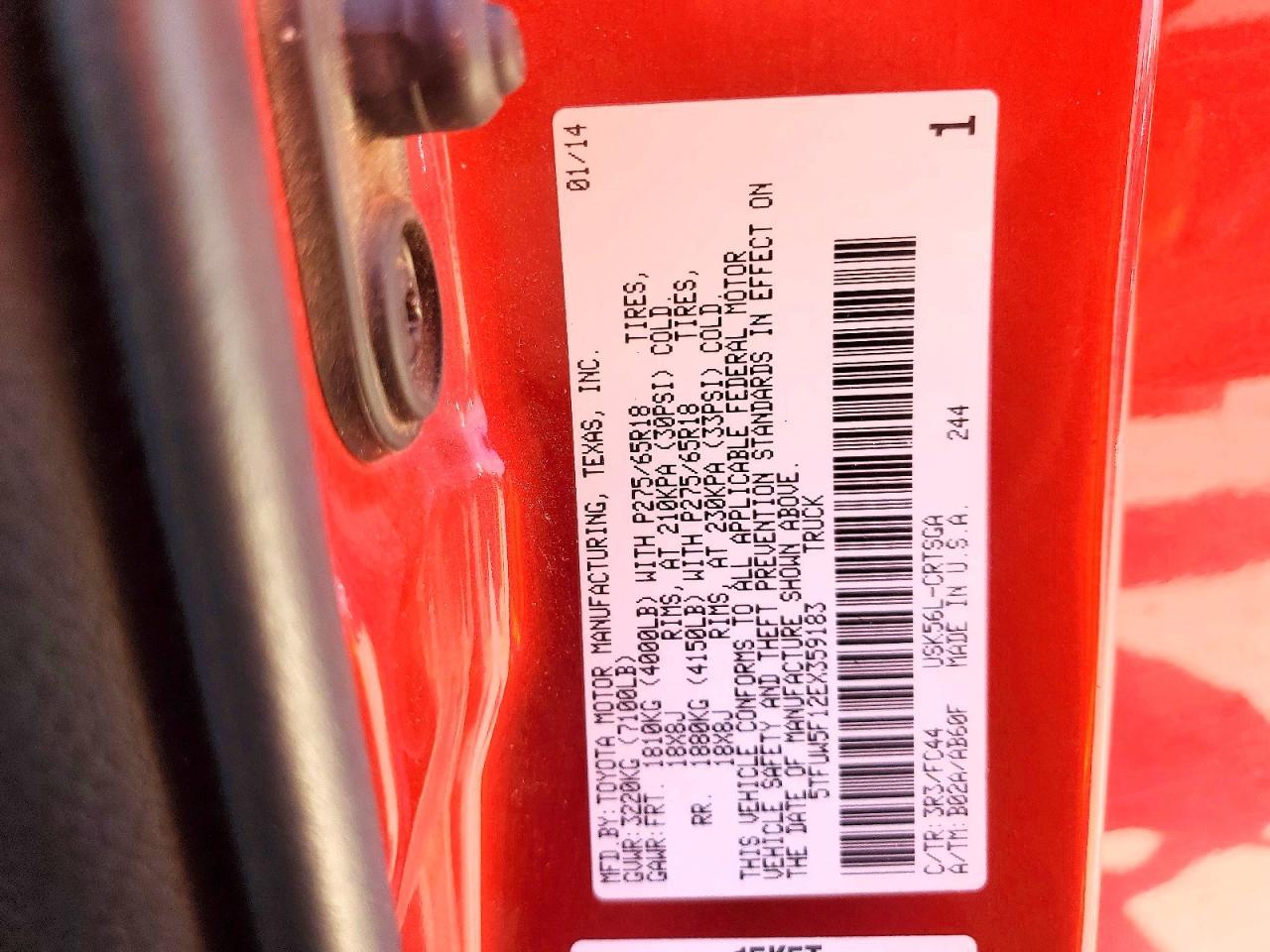 2014 Toyota Tundra SR5