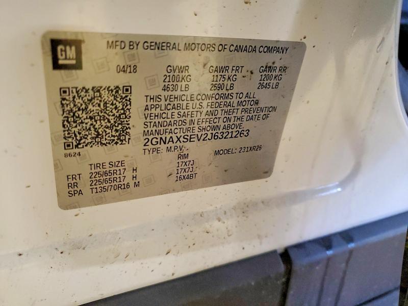 2018 Chevrolet Equinox lt