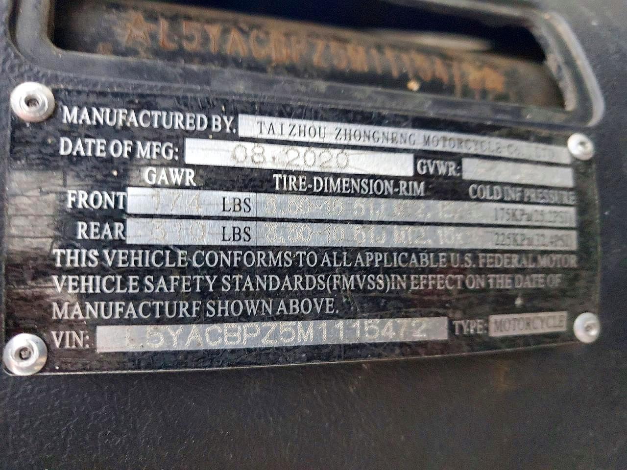 2021 Znen ZN50QT/ ZN150T