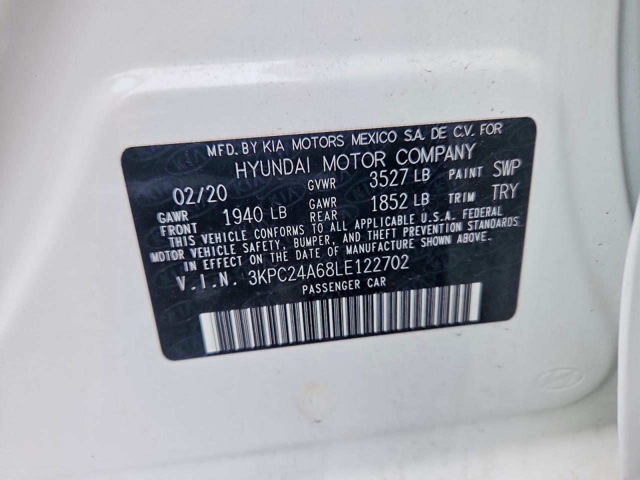 2020 Hyundai Accent se