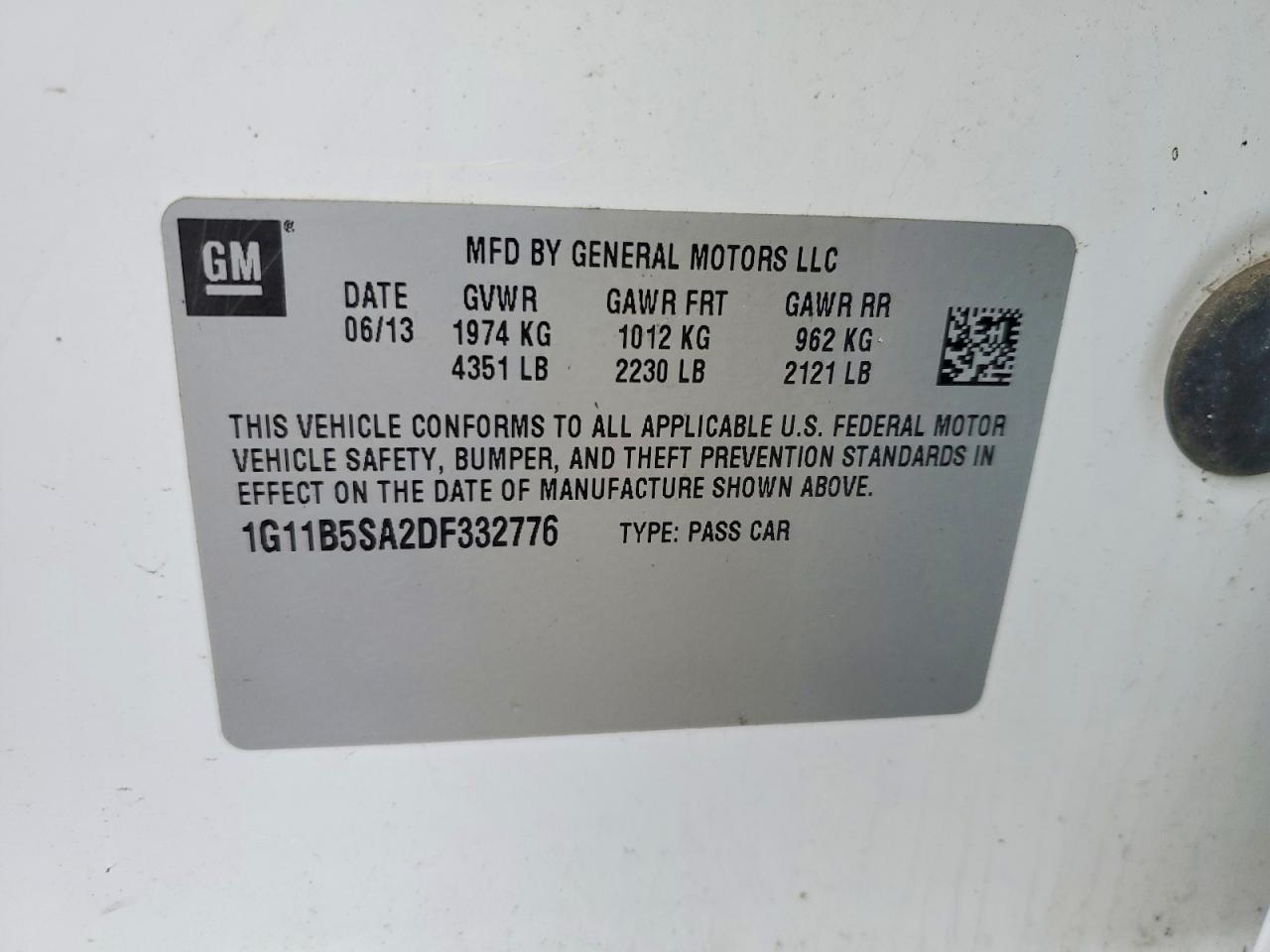 2013 Chevrolet Malibu ls