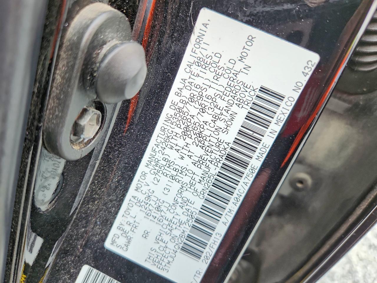 2011 Toyota Tacoma Prerunner V6