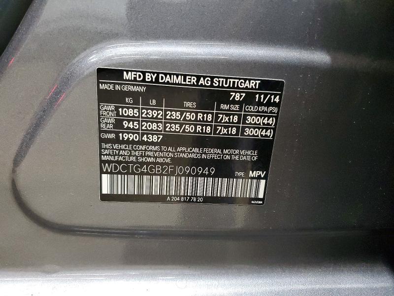 2015 Mercedes-Benz Gla 250 4matic