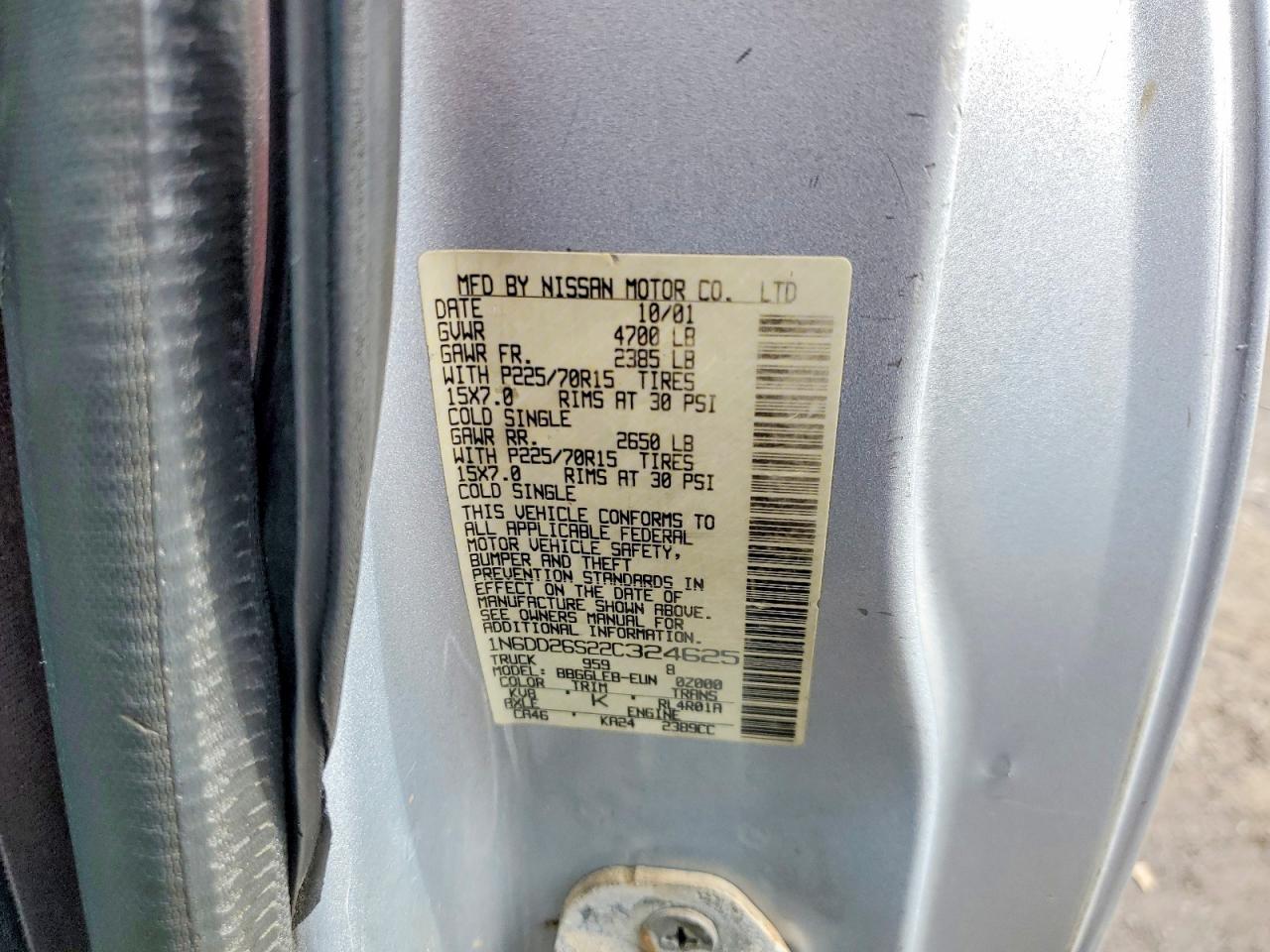 2002 Nissan Frontier Standard