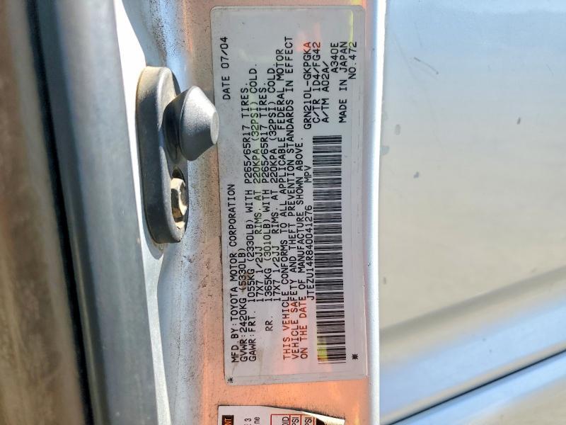 2004 Toyota 4runner SR5