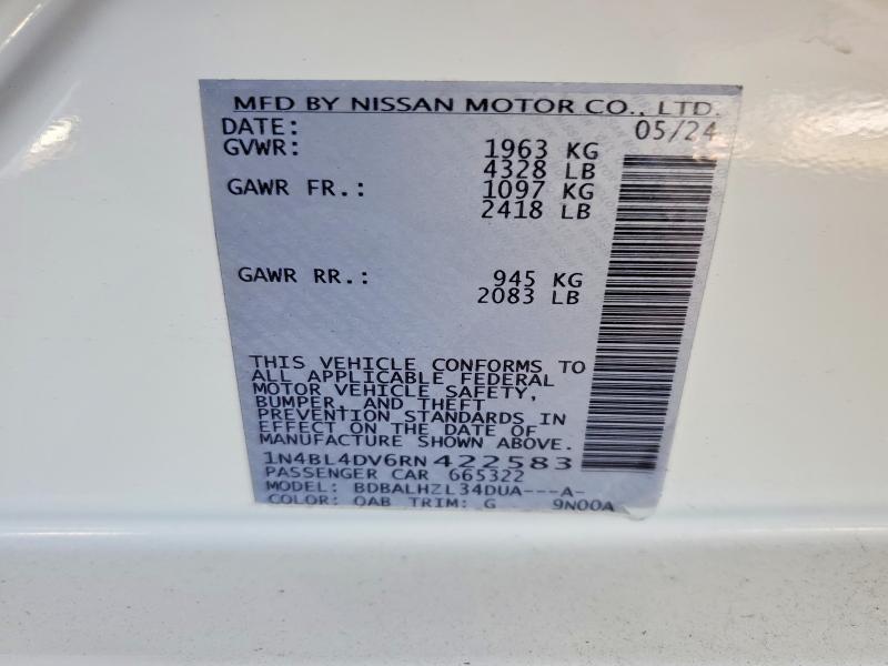 2024 Nissan Altima 2.5 sv