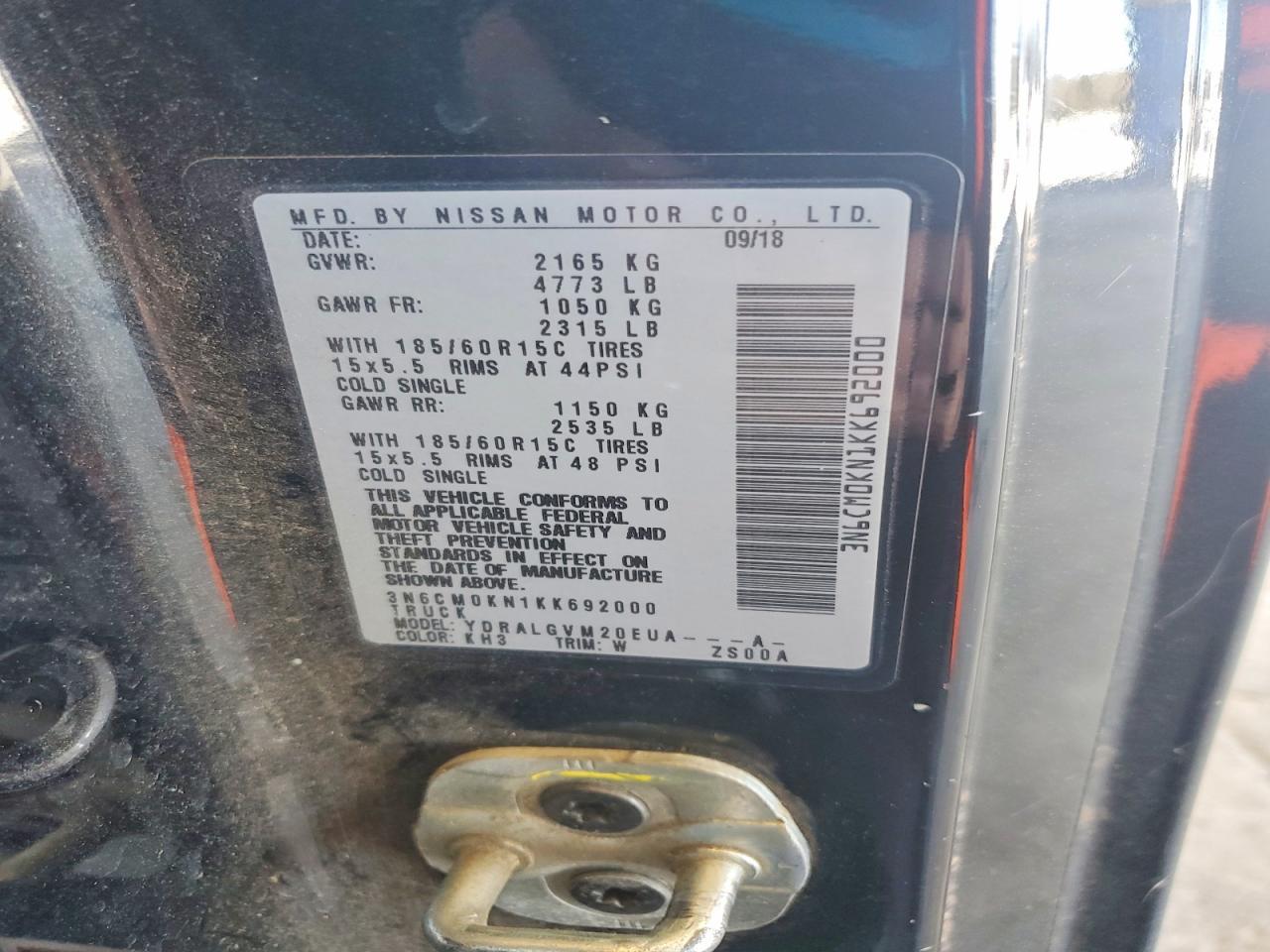 2019 Nissan NV200 SV
