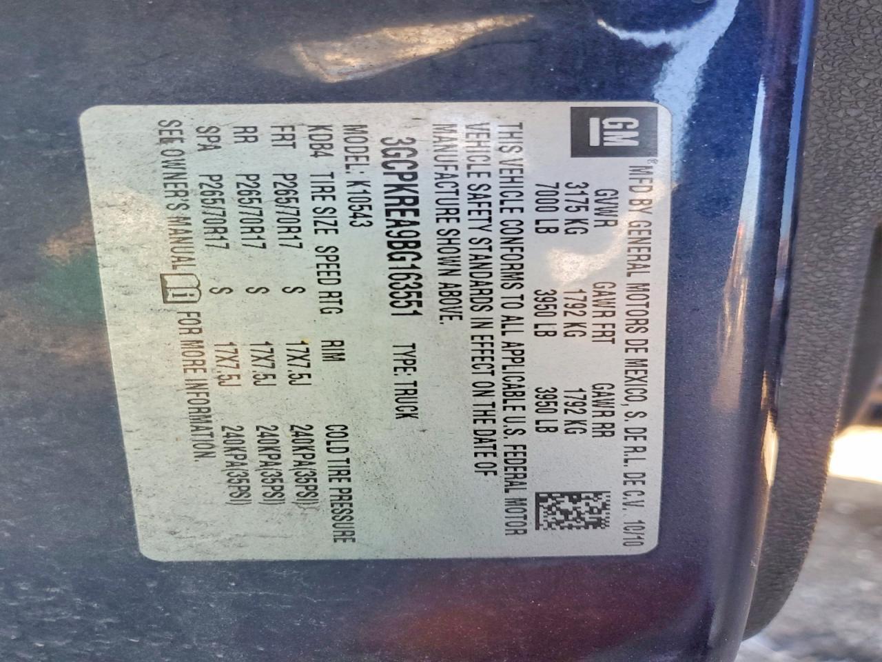 2011 Chevrolet Silverado K1500 LS