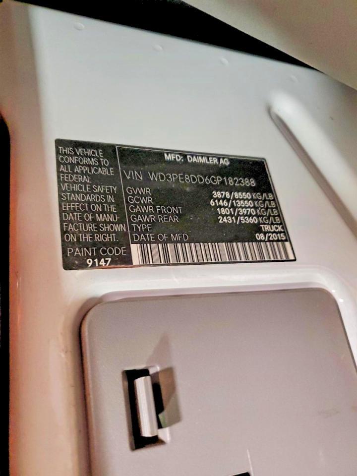 2016 Mercedes-Benz 2016 MERCEDES-BENZ Sprinter 2500 Utility / Service