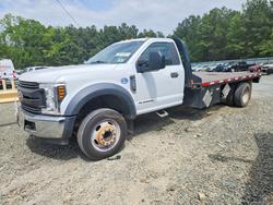 Salvage trucks for sale at Shreveport, LA auction: 2018 Ford F550 Super Duty Flatbed Truck