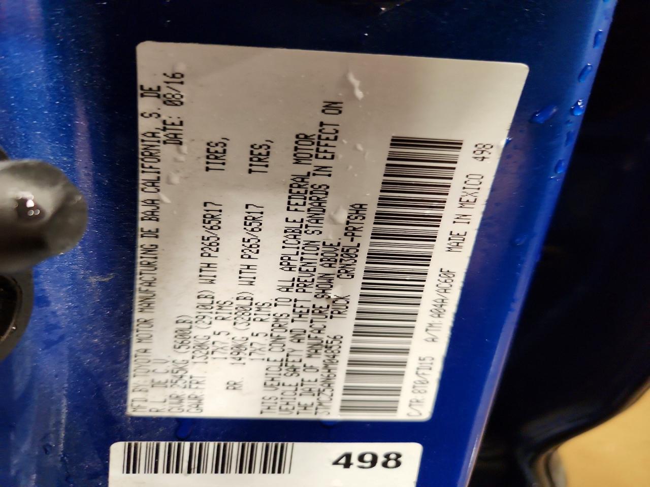 2017 Toyota Tacoma TRD Sport