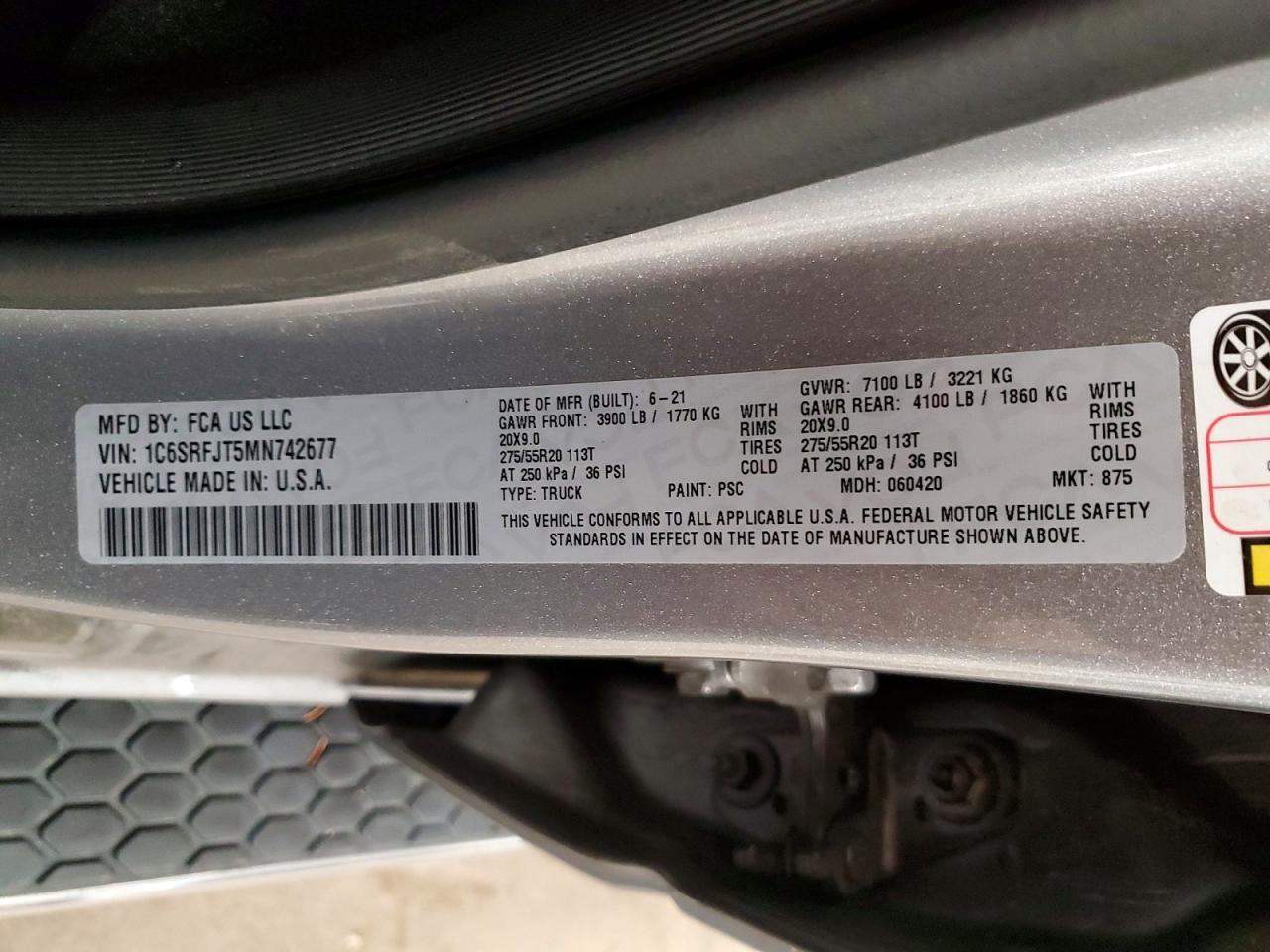 2021 Dodge 1500 Laramie