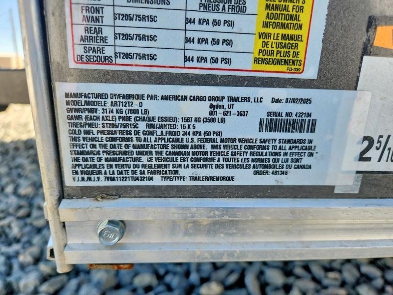 2026 American Hauler 2026 American ART12T2-0 Hauler Enclosed Cargo Trai