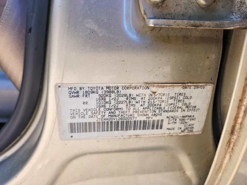 2002 Toyota Rav4 Base