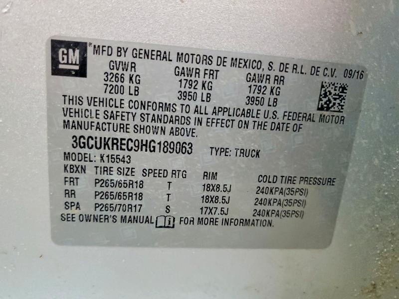 2017 Chevrolet Silverado K1500 LT
