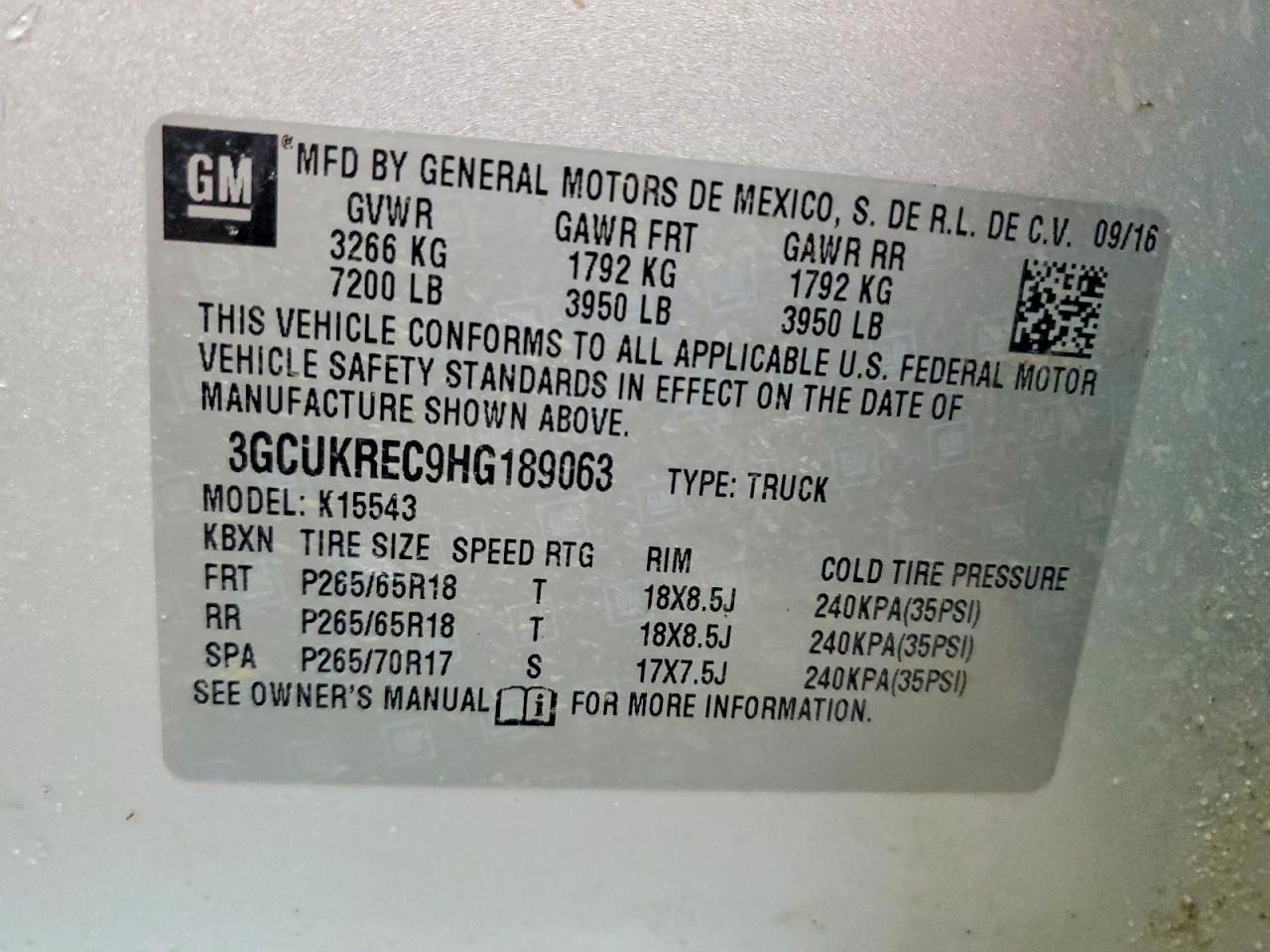 2017 Chevrolet Silverado K1500 LT