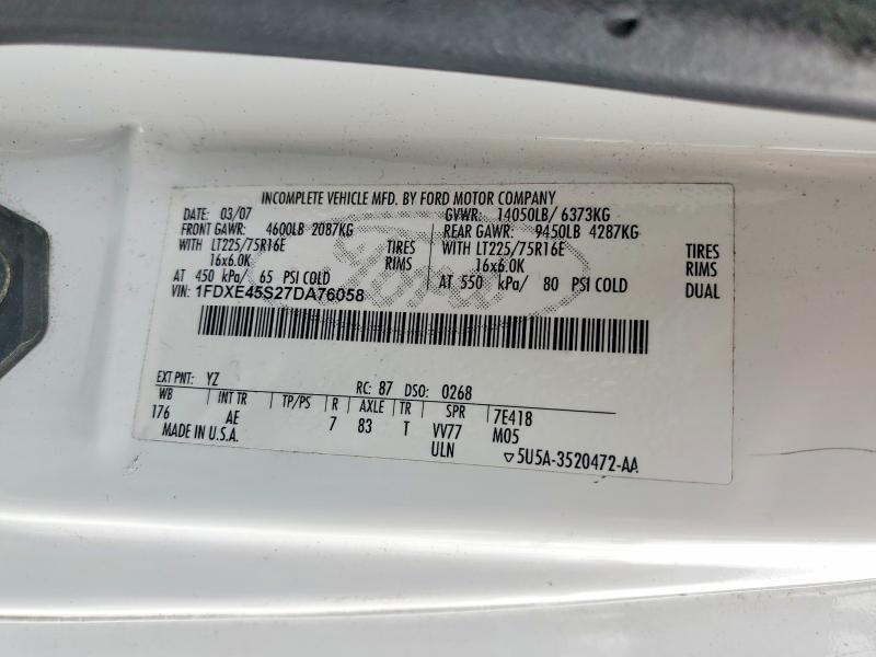 2007 Ford E450 BOX Truck