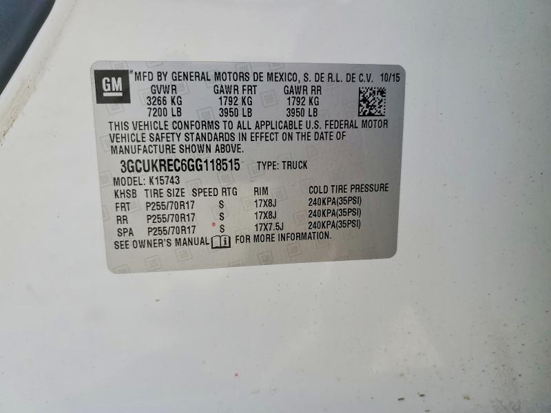 2016 Chevrolet Silverado K1500 LT