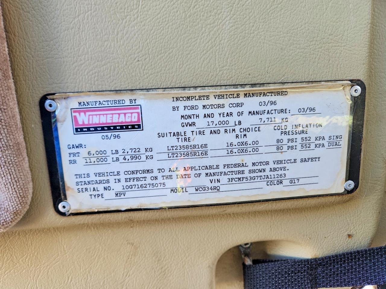 1996 Ford F530 Super Duty