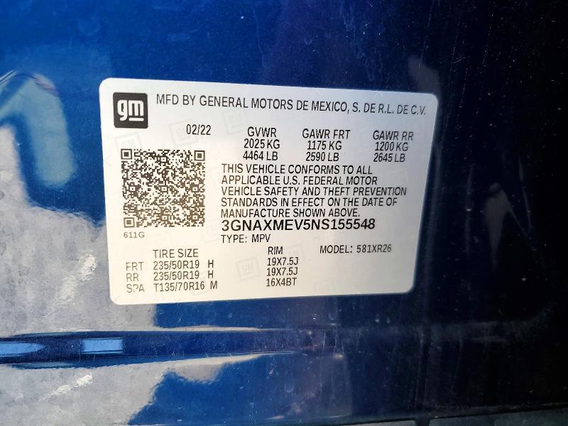 2022 Chevrolet Equinox rs