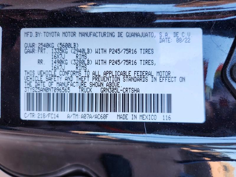 2022 Toyota Tacoma SR5 V6