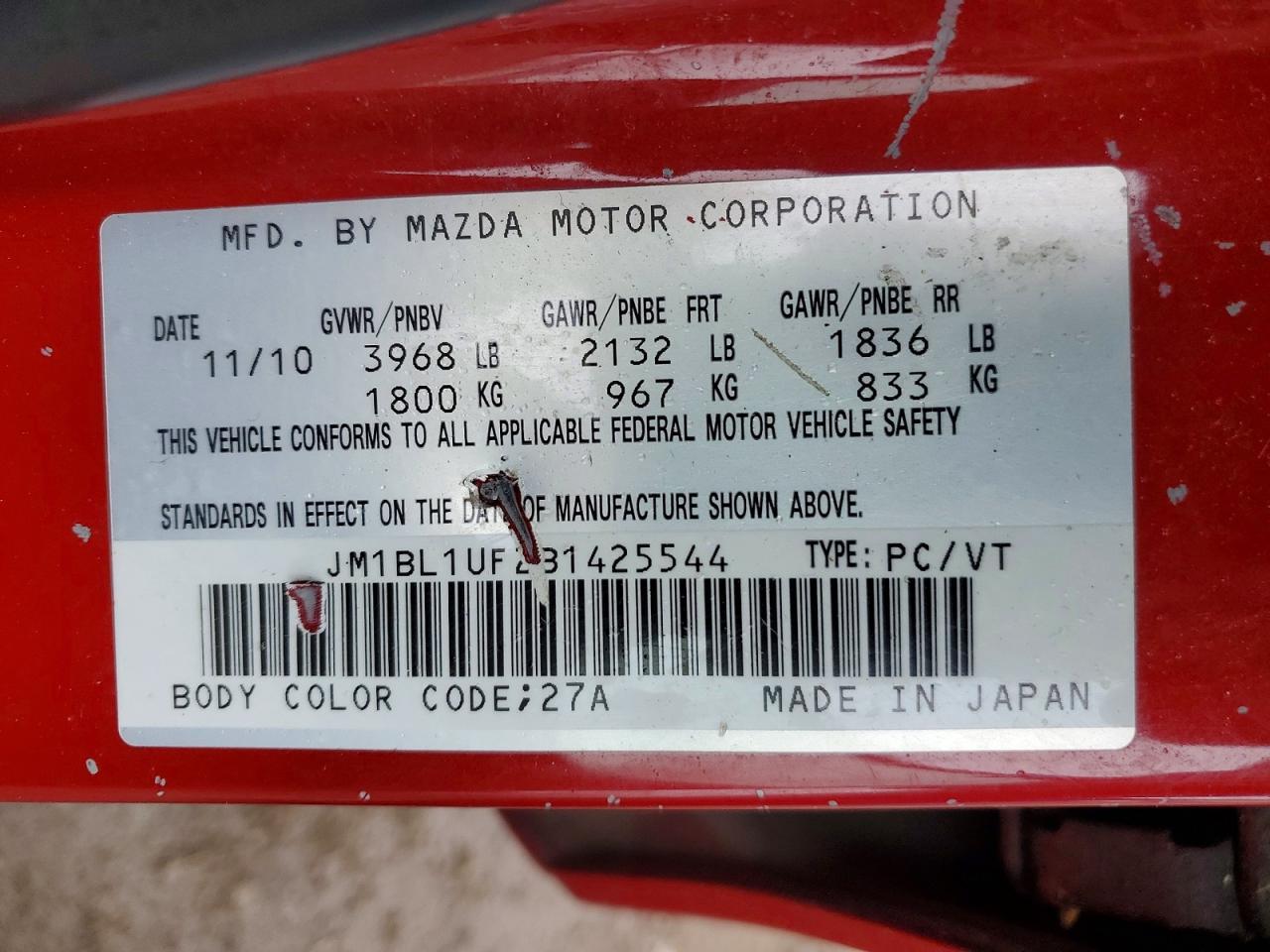 2011 Mazda 3 I