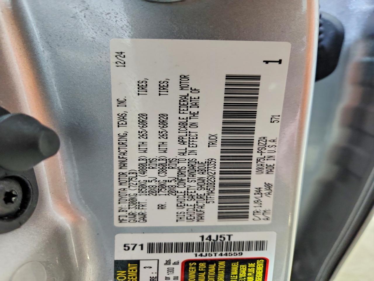 2025 Toyota Tundra 1794 Edition